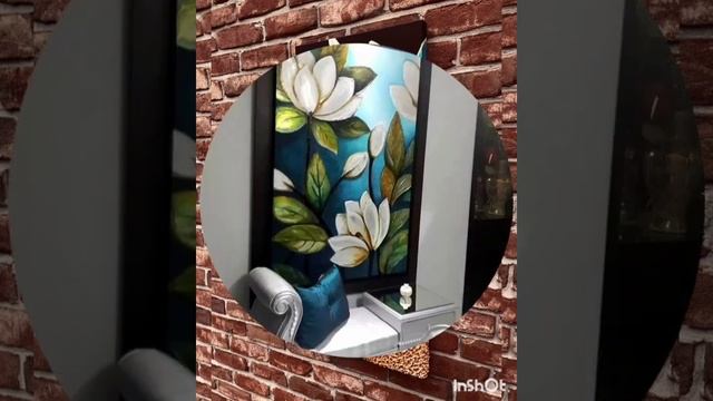 Modern wall art canvas painting ideas | easy art painting for living room @StylewithDuaFatima смотреть онлайн