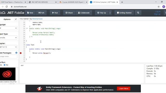OOP Private Constructors 22 June p1 смотреть онлайн