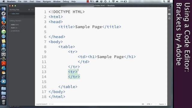 인터넷활용-에디터.03.Getting Started with a Code Editor  Brackets(김군오교수님)
