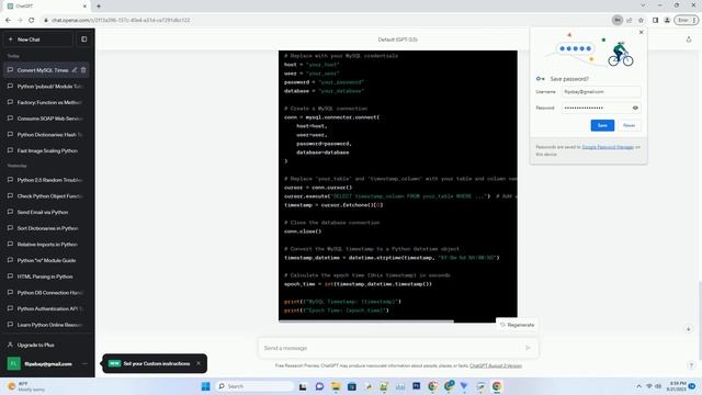 Convert mysql timestamp to epoch time in python смотреть онлайн
