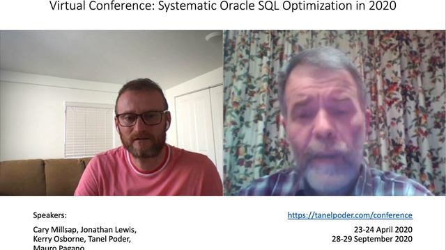 Tanel interviewing Jonathan Lewis fort the Virtual Conference смотреть онлайн