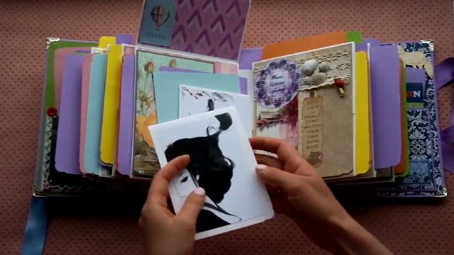 Фотоальбом "Лиловый рай" // Photo album "Purple paradise" // Скрапбукинг смотреть онлайн