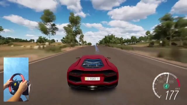 Forza Horizon 3 Lamborghini Aventador LP700-4 (WheelCam/Thrustmaster Ferrari 458 Italia) смотреть онлайн