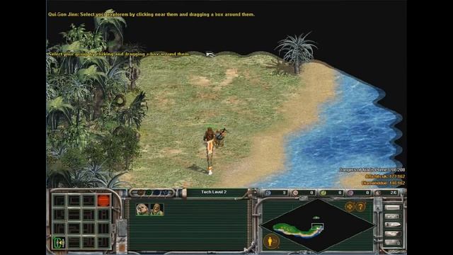 Star Wars Galactic Battlegrounds Saga Qui-Gon Jinn Tutorial Mission 1 смотреть онлайн