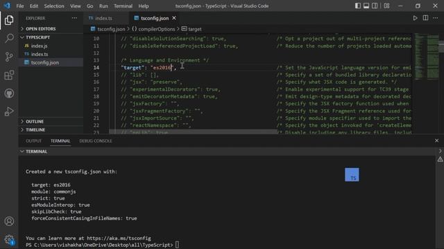 TypeScript Compiler and Configuration file setup in FewV Minutes смотреть онлайн