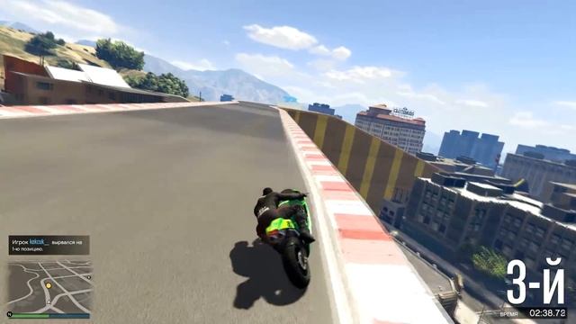 ТРЮКИ В НОВЫХ ГОНКАХ НА МОТО! (GTA 5 Смешные Моменты) смотреть онлайн