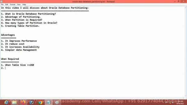 Oracle Database Partitioning | Oracle Table Partitioning | Oracle DBA Tutorial