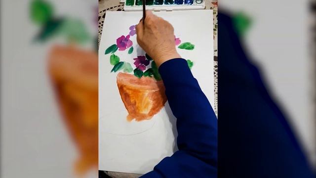 Краткосрочный этюд. Весенние цветы. Преподаватель Мурзаева Е.И