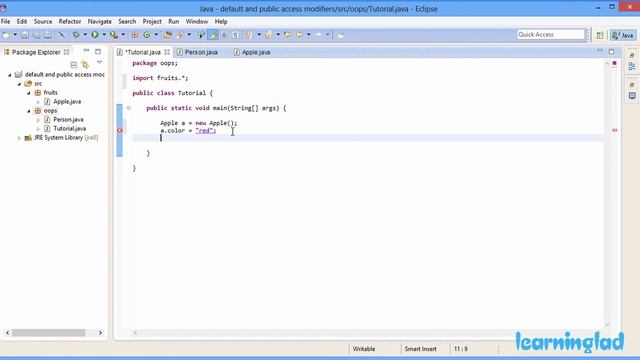 Public, Default Access Specifiers, Packages | Java Object Oriented Tutorials смотреть онлайн