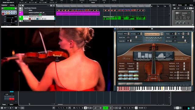 SWAM Virtual Violin Vs Acoustic  Violin