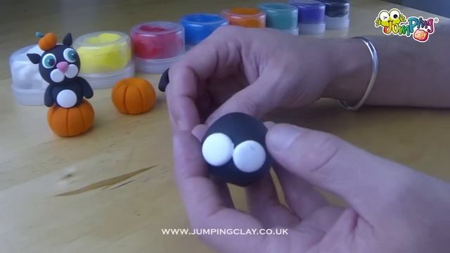 Pumpkin Cat - Jumping Clay Tutorial смотреть онлайн