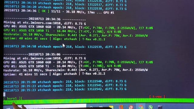 Asus Cerberus - GTX 1050 Ti HASHRATE 16 MH/s - ETC MINING 2021 смотреть онлайн