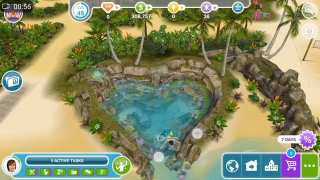 Sims Freeplay - Mermaid Swim смотреть онлайн