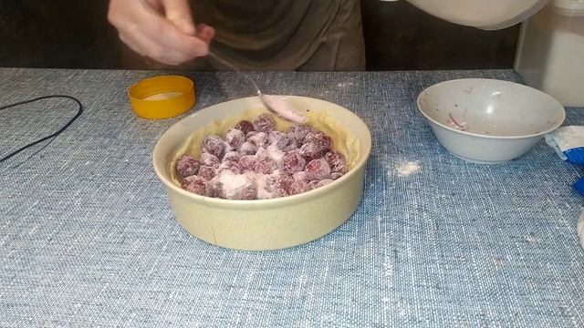 Киш вишнево-творожный. Десерт. Cherry-curd quiche. Dessert.#готовимдома смотреть онлайн