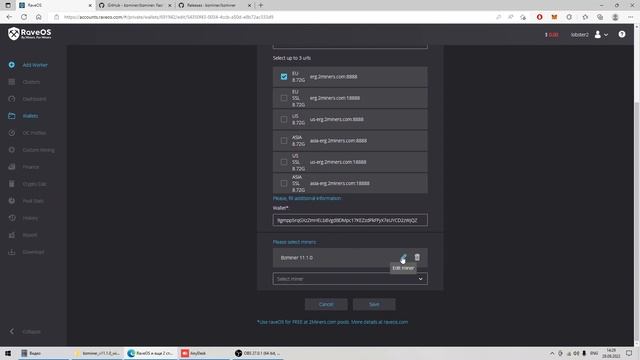 ERGO + KASPA. RaveOS + Windows