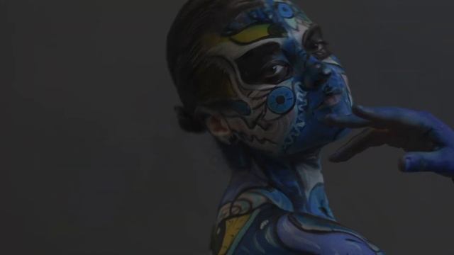 Валерия Охотницкая. Бодиарт, глаза.