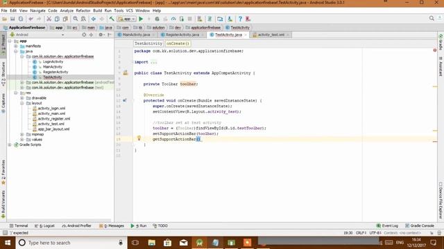 Android Studio Tutorial - Firebase Authentication Part-3 (Designing and coding) смотреть онлайн