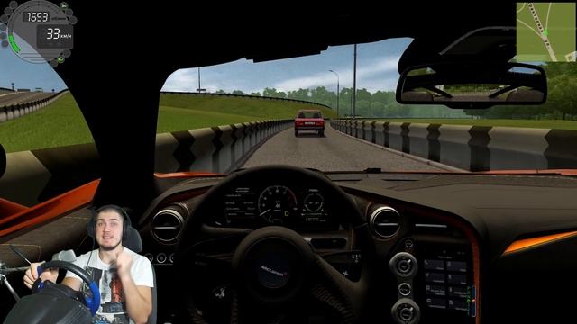 МАЖОР РАЗБИЛСЯ НА НОВОМ McLaren P1 - RP CITYCAR DRIVING + РУЛЬ