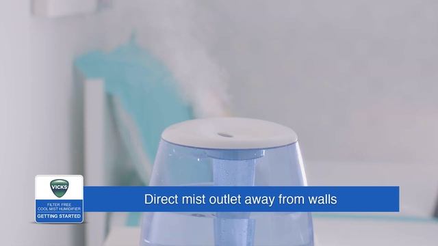 Vicks Filter-Free Ultrasonic Cool Mist Humidifier V4600 - Getting Started смотреть онлайн