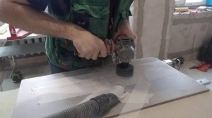 Коронки hilberg на УШМ. тест драйв. 68 диаметр. Керамогранит.