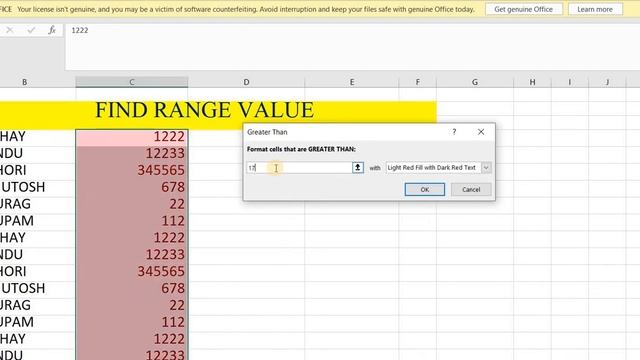 Excel-Find range value смотреть онлайн