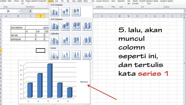 cara membuat grafik pada microsoft excel 2010 смотреть онлайн
