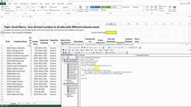 Sum Multiple Sheets with Different Column Count - Macro for beginner смотреть онлайн