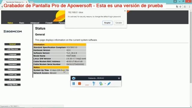 COMO CAMBIAR LA CONTRASEÑA DE TELECENTRO SAGEMCOM (Argentina) смотреть онлайн
