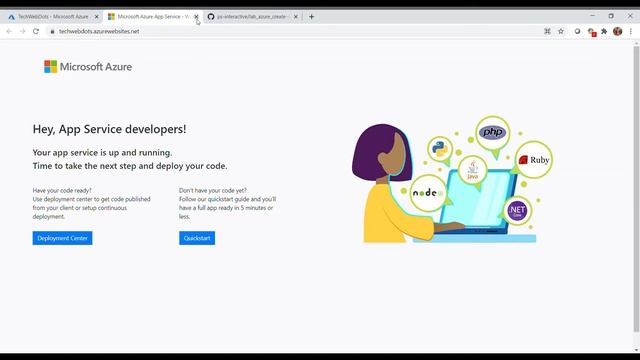 Azure | App Service | Web Apps | with Git Repository example | Website Deployment смотреть онлайн