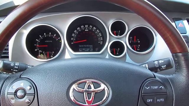 2012 Toyota Sequoia Platinum Auto Telescoping Steering wheel demo смотреть онлайн