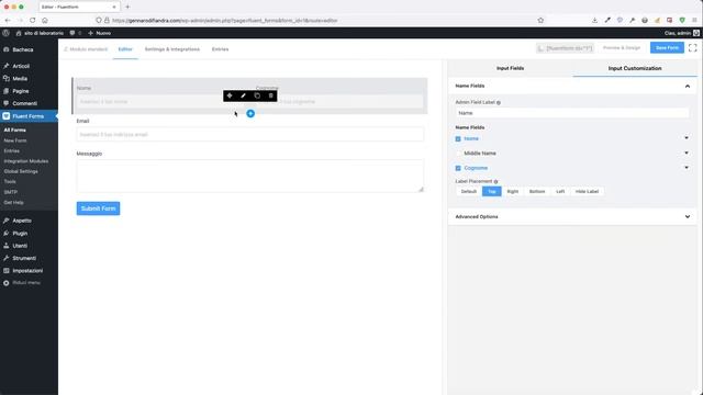 Creare un modulo di contatto in WordPress con Fluent Forms смотреть онлайн