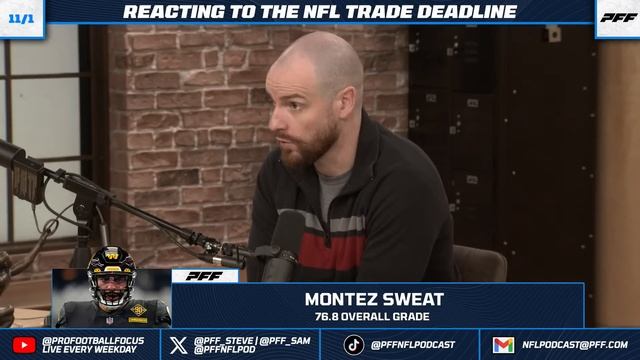 Reacting To The NFL Trade Deadline & Raiders Fire Josh McDaniels and Dave Ziegler | PFF NFL Show смотреть онлайн