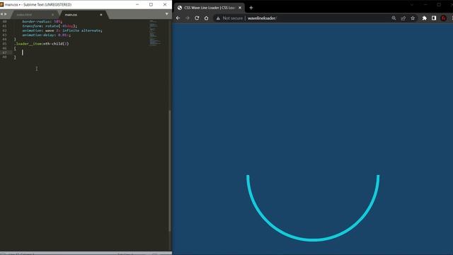 CSS Wave Line Loader | CSS Loader Animation смотреть онлайн