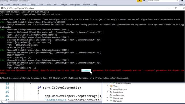 25-Asp.net Core Dersleri-Çoklu Sql Veritabanı ile Çalışma смотреть онлайн