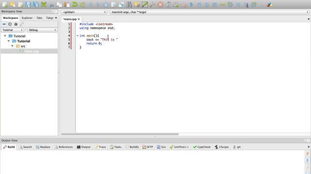 How to write and run a C++ program in Codelite смотреть онлайн
