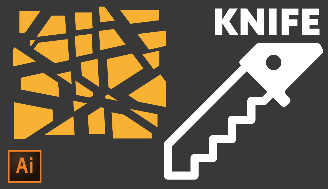 Как работает инструмент Нож в иллюстраторе | tool knife | Урок Adobe Illustrator смотреть онлайн