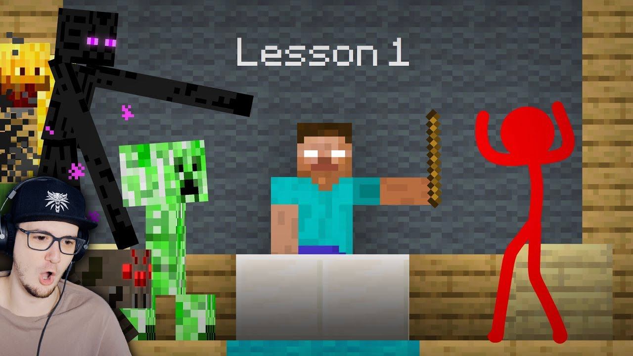 Анимация vs. МАЙНКРАФТ ► Школа МОНСТРОВ - Ep 27 ( Monster School Animation Minecraft ) | Реакция смотреть онлайн