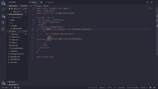 How to Code an Image Reveal Effect in React.js with Greensock (GSAP) Tutorial смотреть онлайн