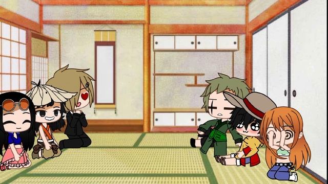 strawhats react to nami and Luffy (luna) /one piece react/ mugiwaras react.(Luffy x nami) смотреть онлайн