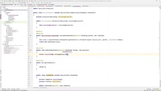 Recycler View Example Android Studio Tutorial смотреть онлайн