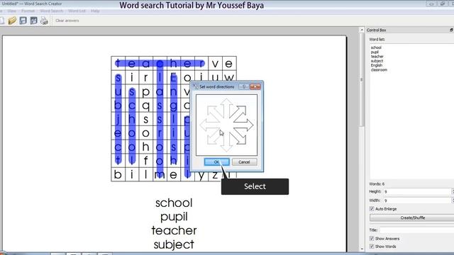 Word Search Creator tutorial смотреть онлайн