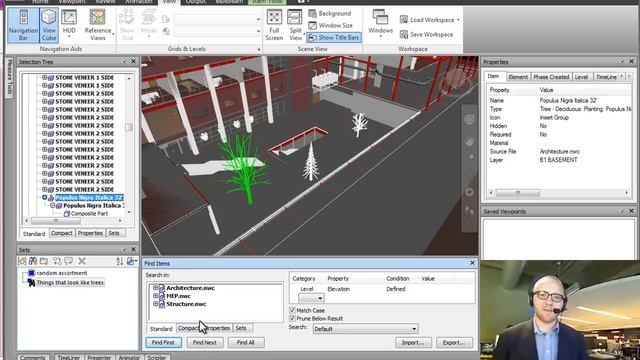 Navisworks Training- Find Items And Sets