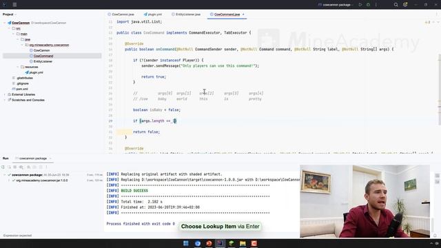 Ep4. Commands & Tab Complete - Minecraft Plugin Development смотреть онлайн