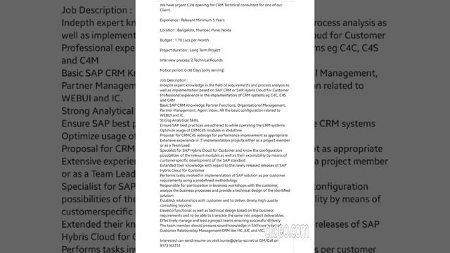 Daily job updates || Java || SAP || Python || .NET || C ||Testing || DevOps || Fresher & Experience смотреть онлайн