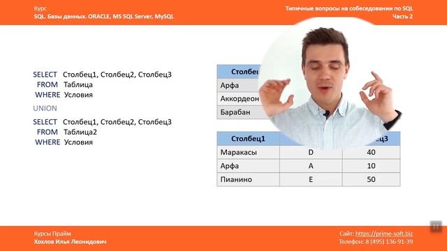 Для чего нужен UNION. И в чем разница между UNION и UNION ALL