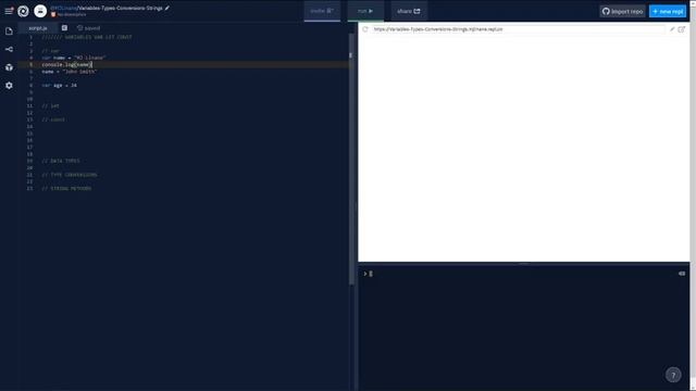 JavaScript Var Let Const смотреть онлайн