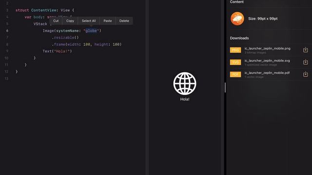 ZeplinMobile / Swift Playgrounds workflow on the iPad смотреть онлайн