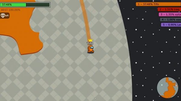 Paper.io 2 [Amogus.io] Map Control: 100.00% Among Us