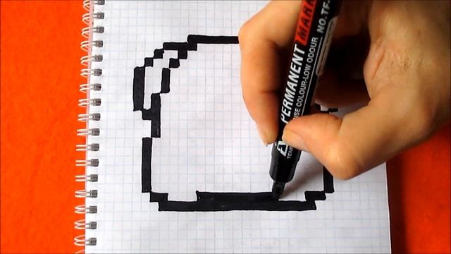 Леон Бравл Старс Как рисовать по клеточкам How to Draw Leon Brawl Stars Pixel Art смотреть онлайн