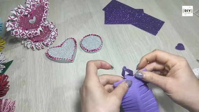 DIY Подарок на 8 марта своими руками Валентинка Мастер класс Поделки из фоамирана смотреть онлайн